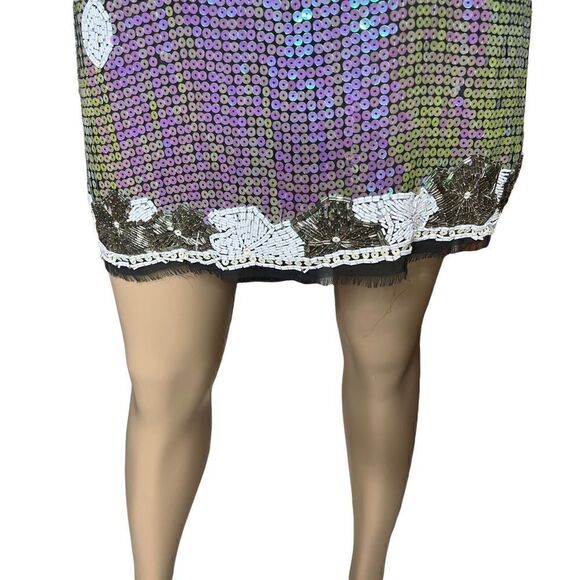 Meghan LA sequined beaded boho dress tunic - Picture 3 of 15